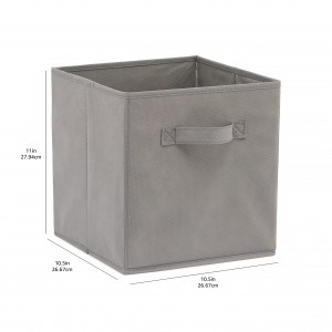 Tevlihevî Fabric Storage Cubes Organizer Handles Baskets Bins Home Decor