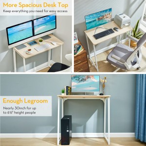 Mesa dobrável Pequena mesa dobrável que economiza espaço Computador Estação de trabalho para escrever Escritório em casa