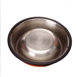 Hot Sale Round Pet Feeding Bowl Non-slip Stainless Steel Cat Dog Food Bowl Pet Drinking Bowl