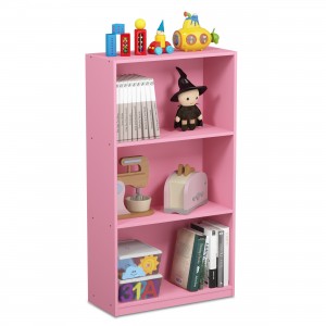 Basic III-Tier Bookcase Repono Shelves Simplex Home Decor