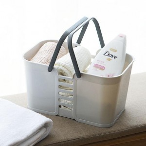 Portable Household Plastic Storage Basket para sa Banyo