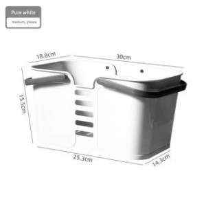 Portable Household Plastic Storage Basket pro Bathroom