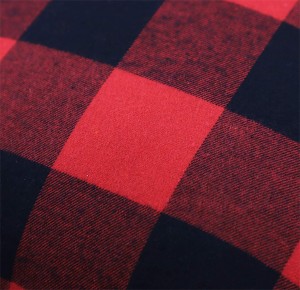 Conjunto de 2 capas de almofada xadrez de Natal, capa de almofada, decoração de casa, vermelho e preto