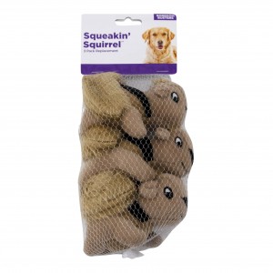 Singidaken-A-Squirrel Squeaky Puzzle Dolanan Dog Plush