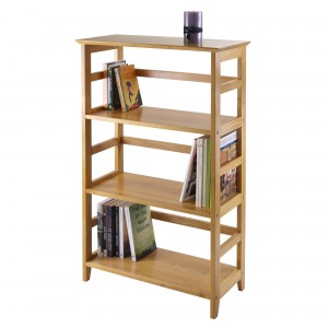 Wood Studio Shelving wooden shelves Tall Book Rack Multipurpose Storage Display Shelf