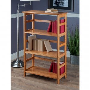 Wood Studio Shelving ntoo txee Tall Book Rack Multipurpose Storage Display Shelf