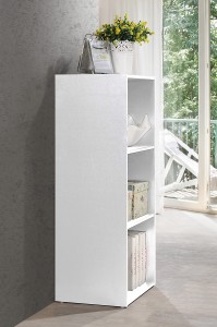Grundläggande 3-vånings bokhylla hyllor Display Förvaringshyllor Heminredning Möbler