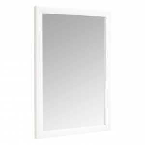 Basics Rechteckiger Wandspiegel mit Rahmen, Standardbesatz, moderne Wanddekoration für Zuhause und Badezimmer
