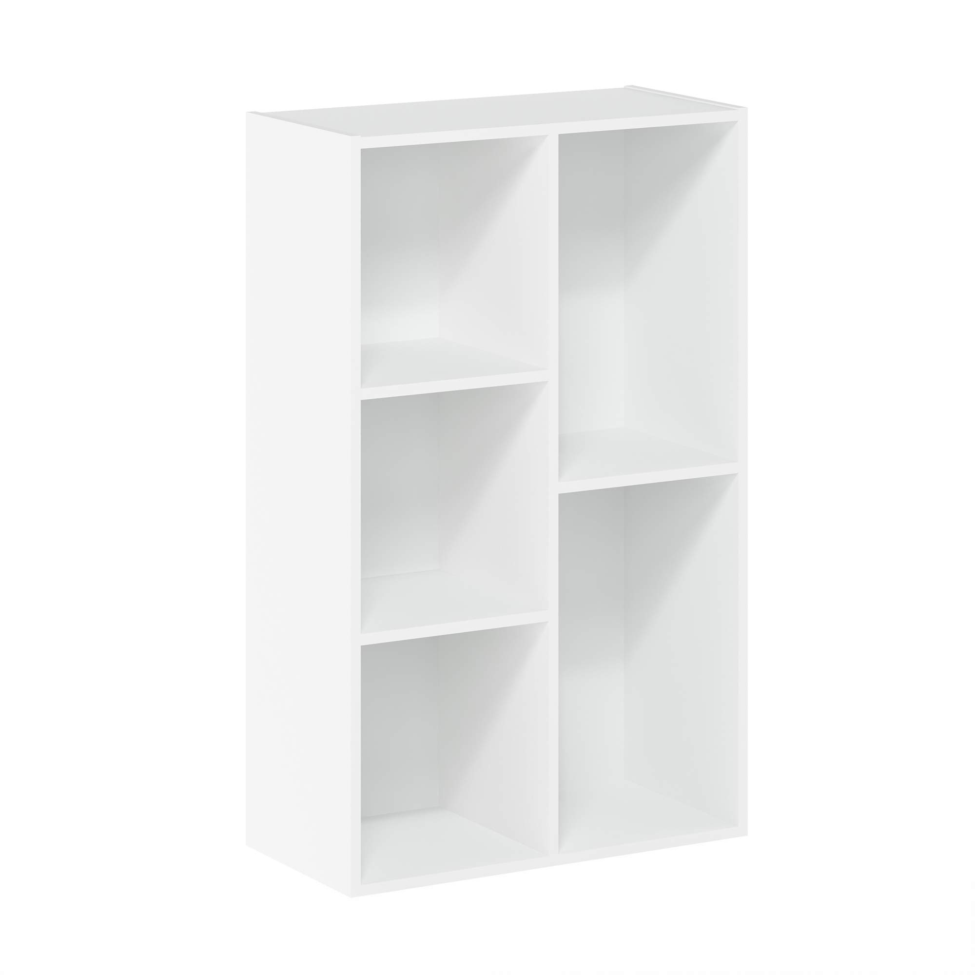 Wooden Open Shelf Bookcase Floor Yakamira Ratidza Cabinet Rack 5-Cube