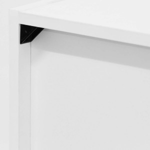 သစ်သားအဖွင့် စင်စာအုပ်စင် ကြမ်းပြင် Standing Display Cabinet Rack 5-Cube