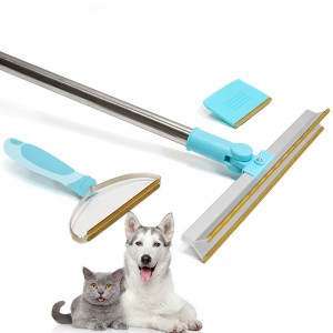 Rastrello per tappeti con manico lungo per spazzola per la rimozione dei peli degli animali domestici
