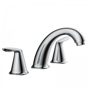 Wholesale China Delta Leland Kitchen Faucet Factories Pricelist –  004 Dylan series Two level handles 8in widespread transitional bathroom faucet 3-hole Installation  – Easo