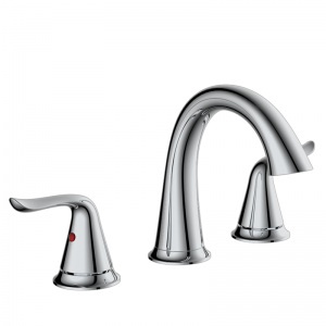 007 Alyssa series Two level handles 8in widespread transitional bathroom faucet 3-hole Installation
