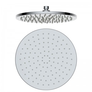 Wholesale China Home Depot Shower Doors Manufacturers Suppliers –  Large round head shower self-cleaning silicone nozzle full spray chrome face High quality 10 inch rain shower  – Easo