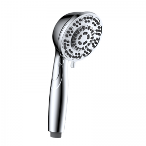 Plated face plate 6-settings shower combo