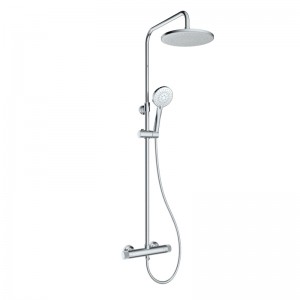 Wholesale China Bathroom Taps Factories Pricelist –  Push button control mechanical shower system One handle dual control shower column  – Easo
