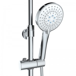 Push button control mechanical shower system One handle dual control shower column