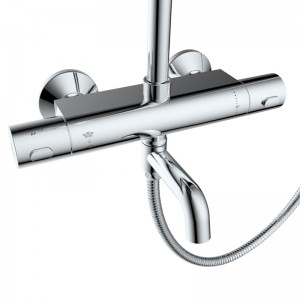 Cool touch design thermostatic shower column