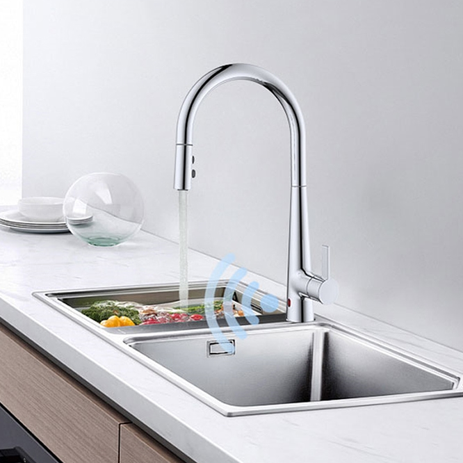 Wholesale China Vessel Sink Faucets Quotes Pricelist –  8305 Sensor pull down kichten faucet  – Easo Featured Image