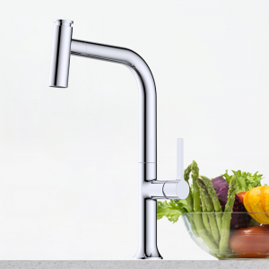 New style pull-out kitchen faucet One-handle brass waterway faucet