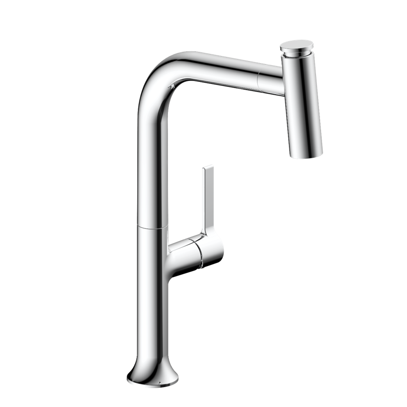New style pull-out kitchen faucet One-handle brass waterway faucet Featured Image