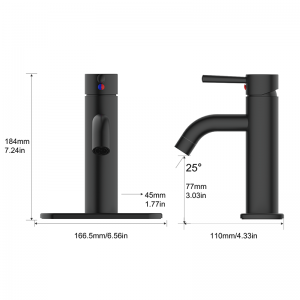 8409 Taymor Collection Faucet Single handle bathroom faucet fit 1 hole or 3 hole Installation