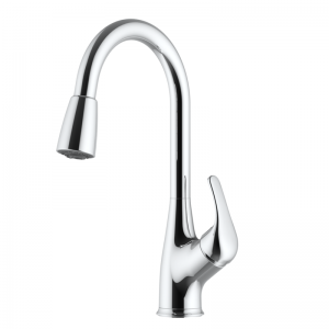 Pull-down kitchen faucet with 3F pull-down sprayer