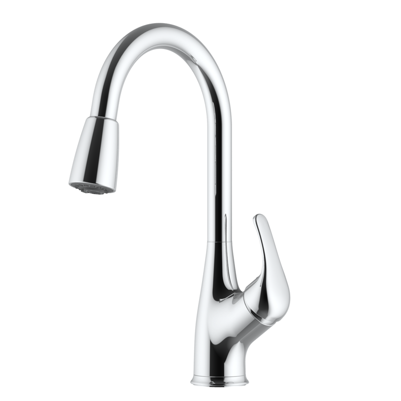 Wholesale China Brizo Faucets Factories Pricelist –  Pull-down kitchen faucet with 3F pull-down sprayer  – Easo