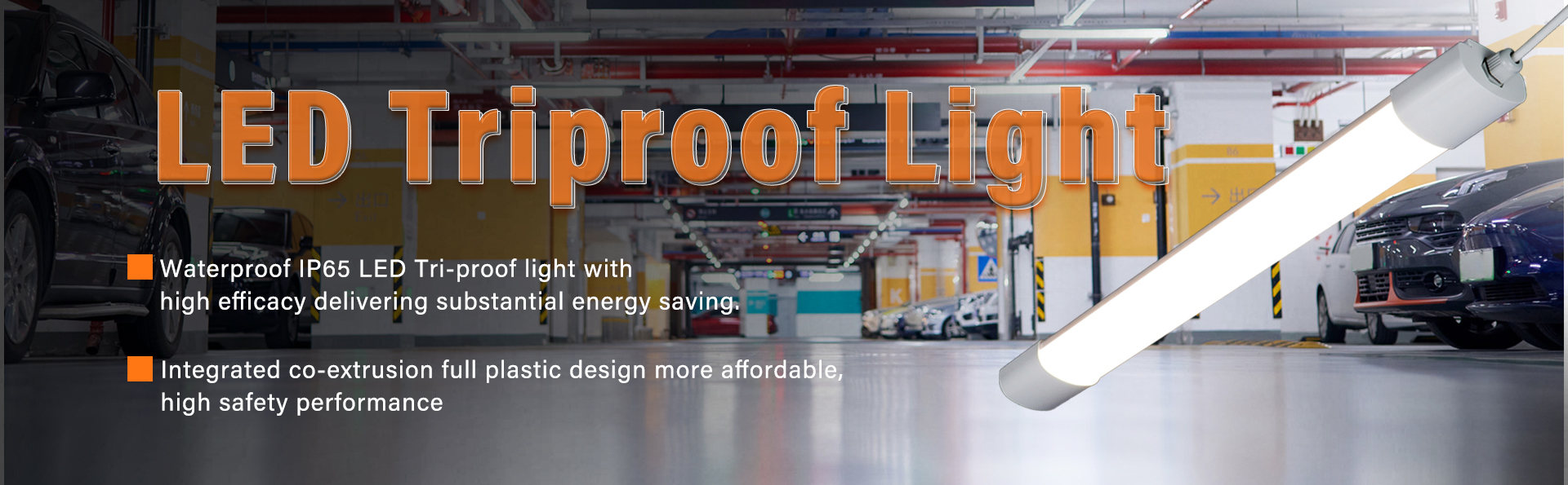 Ūdensizturīgs IP65 LED trīsizturīgs apgaismojums