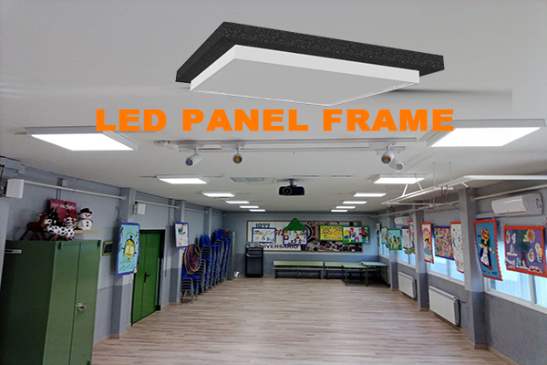 LED panel çarçuwasy, umuman, nirede amatly?