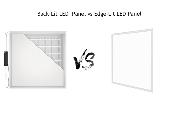 Aký je rozdiel medzi okrajovo osvetlenými a podsvietenými panelmi?