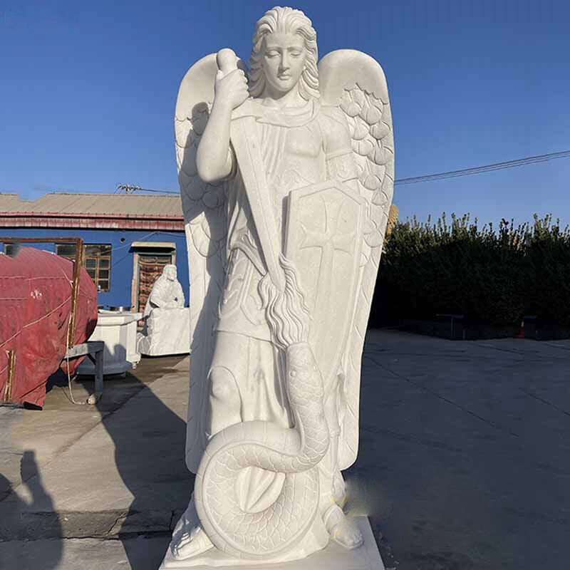 Life Size Famous Archangel of Saint Michael Outdoor Marble Statues for Sales Featured Image