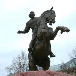 Garden Majestic Bronze Evpaty Kolovrat Statue On A Horse Sculpture