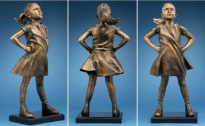 Hot Sale Bronze Fearless Girl Statue Custom Replica for Sale