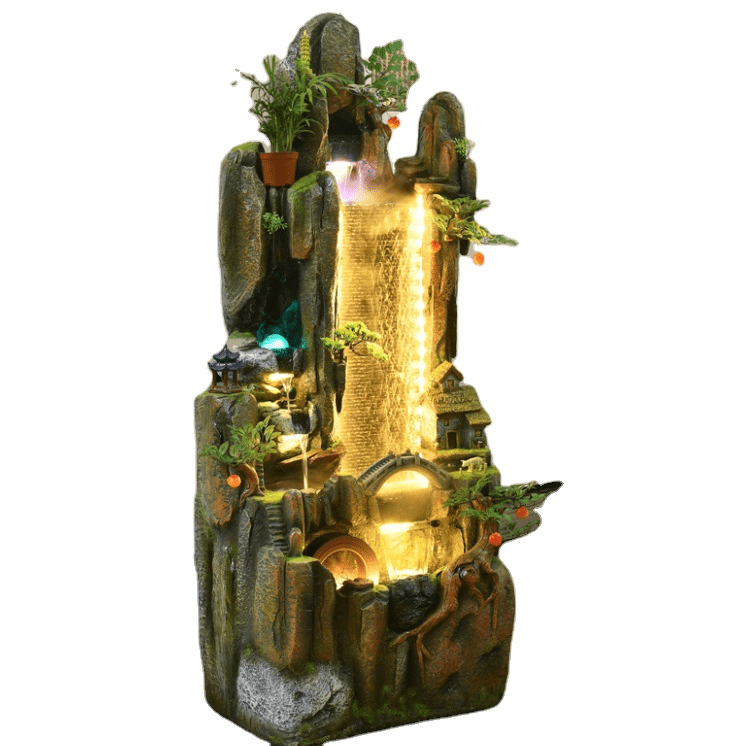 Good Quality Fountain – indoor home decoration small fengshui resin water fountain – Atisan Works