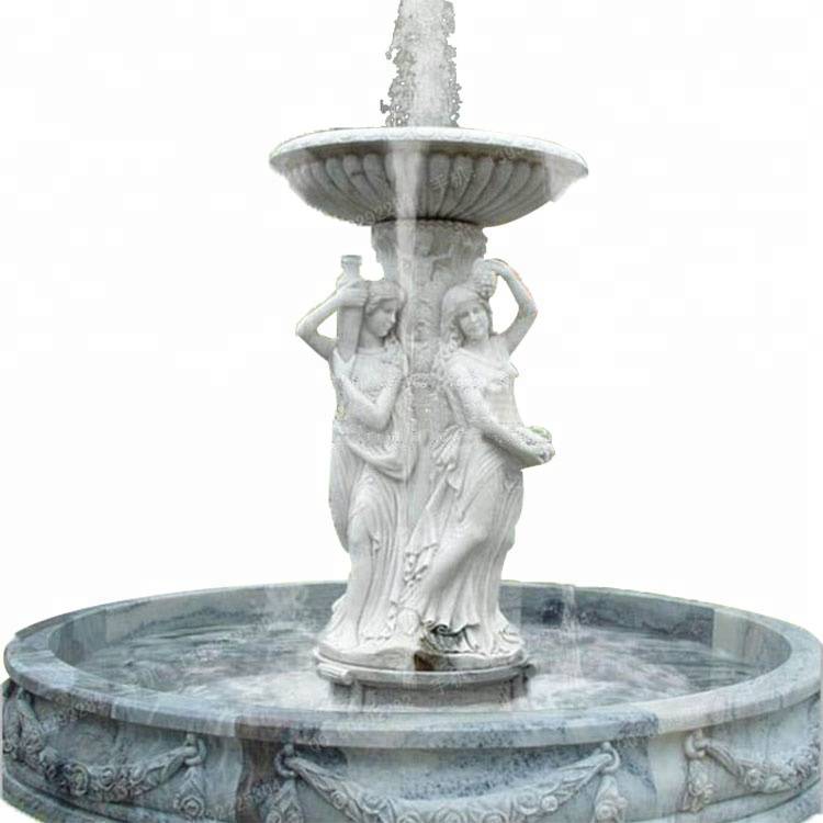High quality marble scupture outdoor waterfall swimming pool water fountains