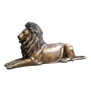 large life size bronze winged lion statue for sale