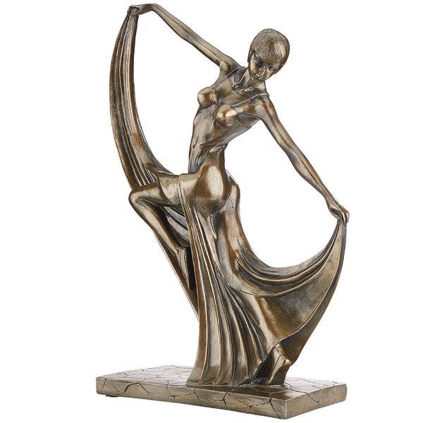 Factory price life size figure sculpture bronze nude dancing girl sculpture on sale