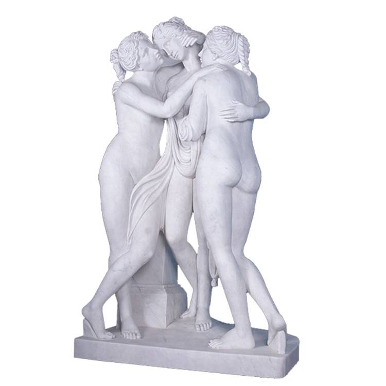 Wholesale Price Giant Angel Statue - Stone marble life size  The Three Graces sculpture  – Atisan Works