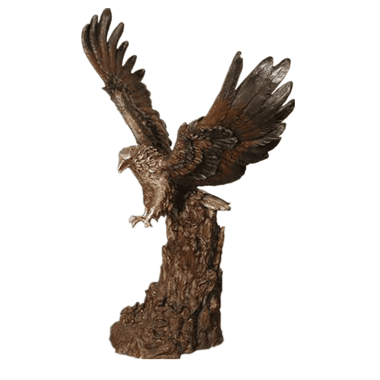 Hot sale Metal casting sculpture indoor and outdoor decoration bronze eagle statue