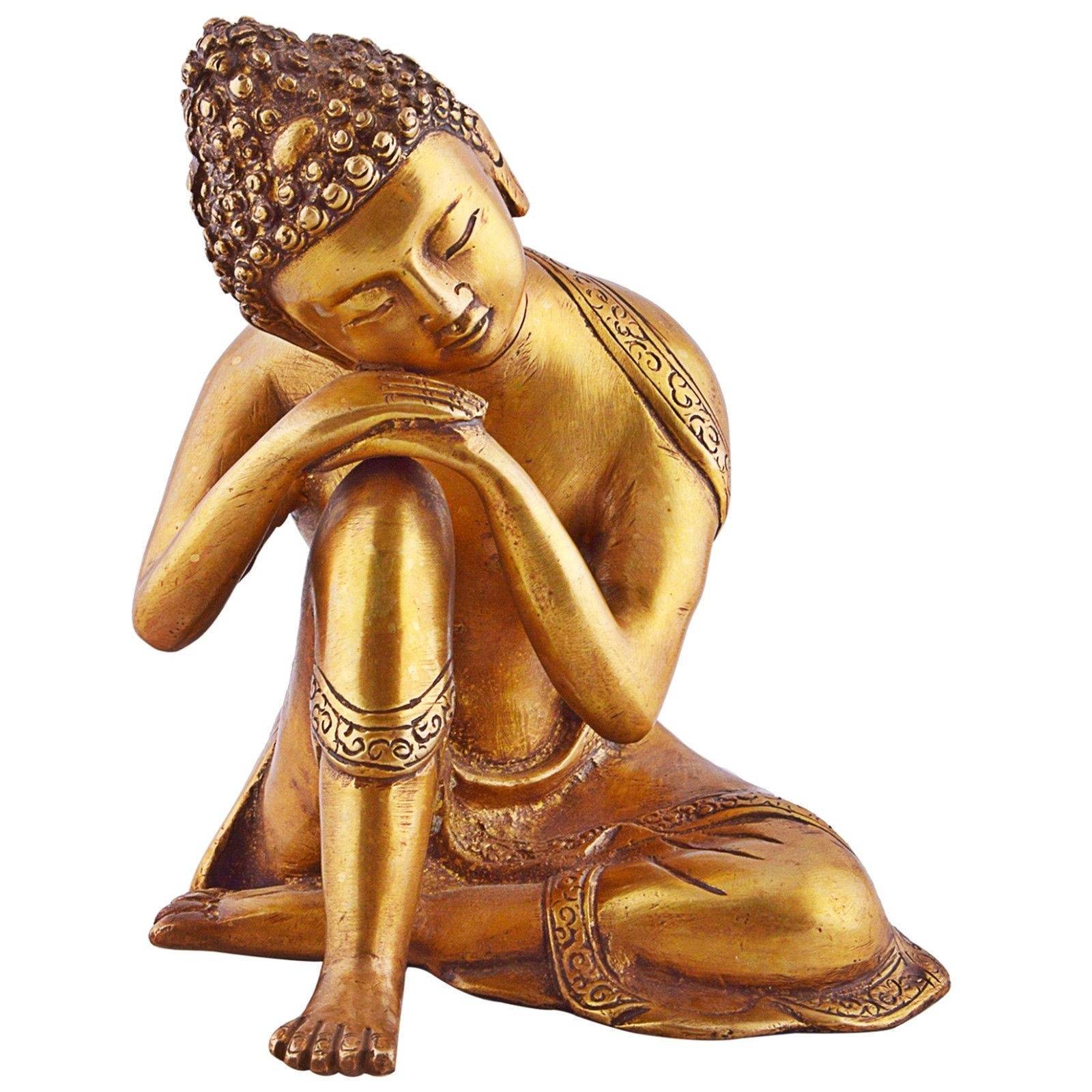 New Arrival China Age Of Bronze Sculpture - large  life size 100cm garden sleeping metal copper buddha statue – Atisan Works