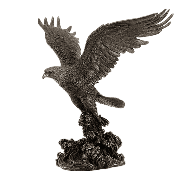 18 Years Factory Large Bronze Statues - Metal casting sculpture indoor and outdoor decoration life size bronze eagle sculpture – Atisan Works