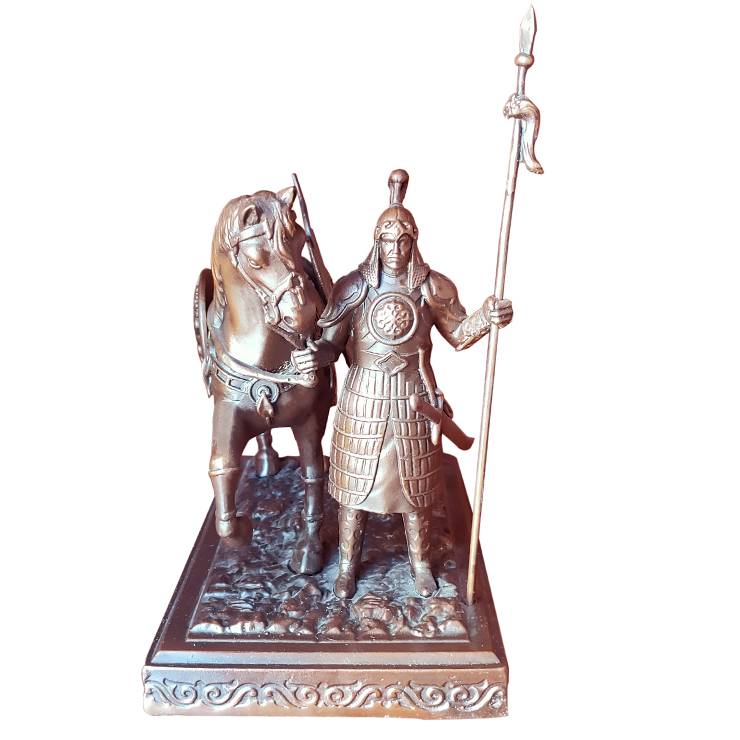 home decorative metal antique  bronze copper small art sculptures arabian horse statue