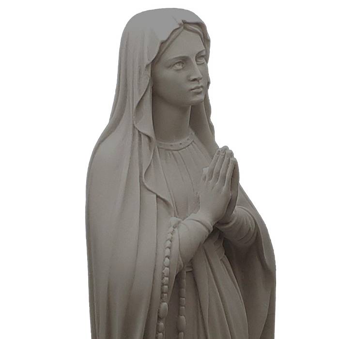 Sculpture Marble Hand Carved White Marble Virgin Mary Statues