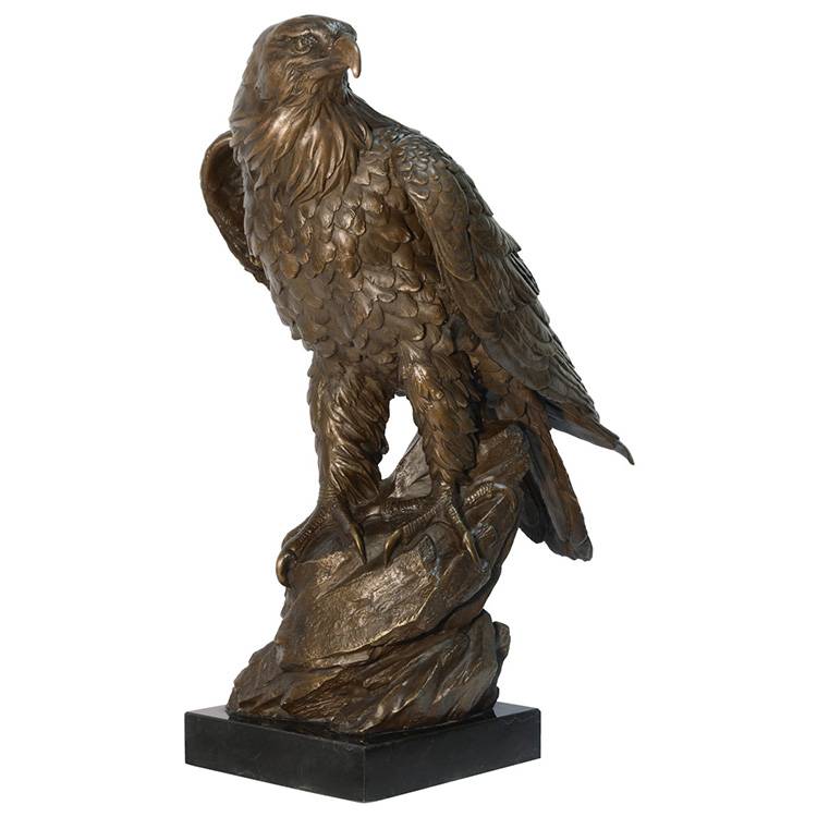 garden decoration custom outdoor sculpture bronze hawk statue