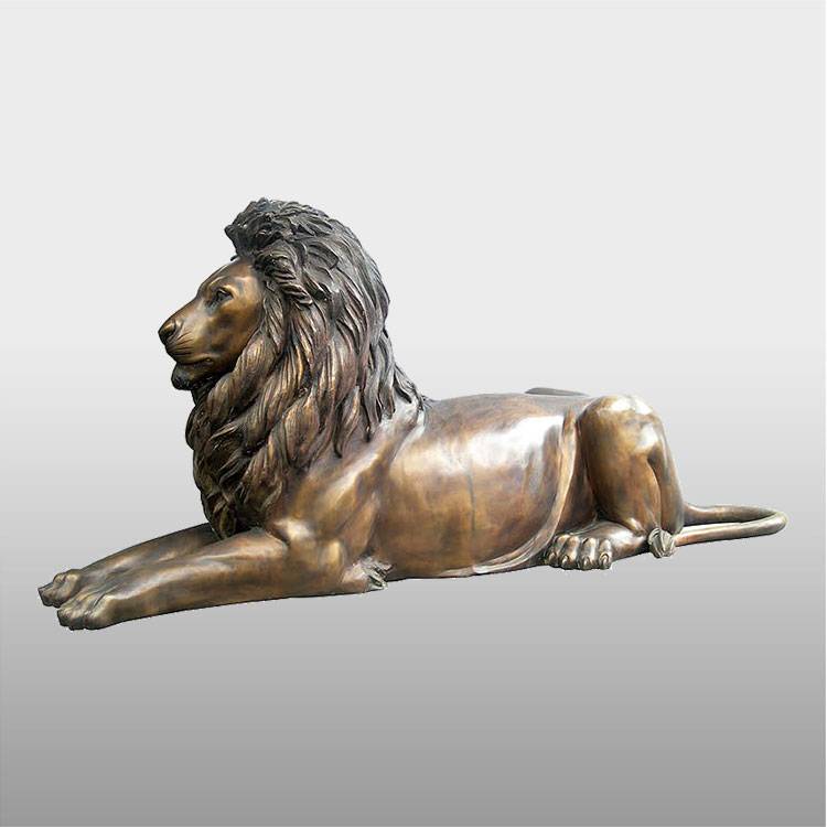 Home decoration bronze african lion sculpture bronze animal statues
