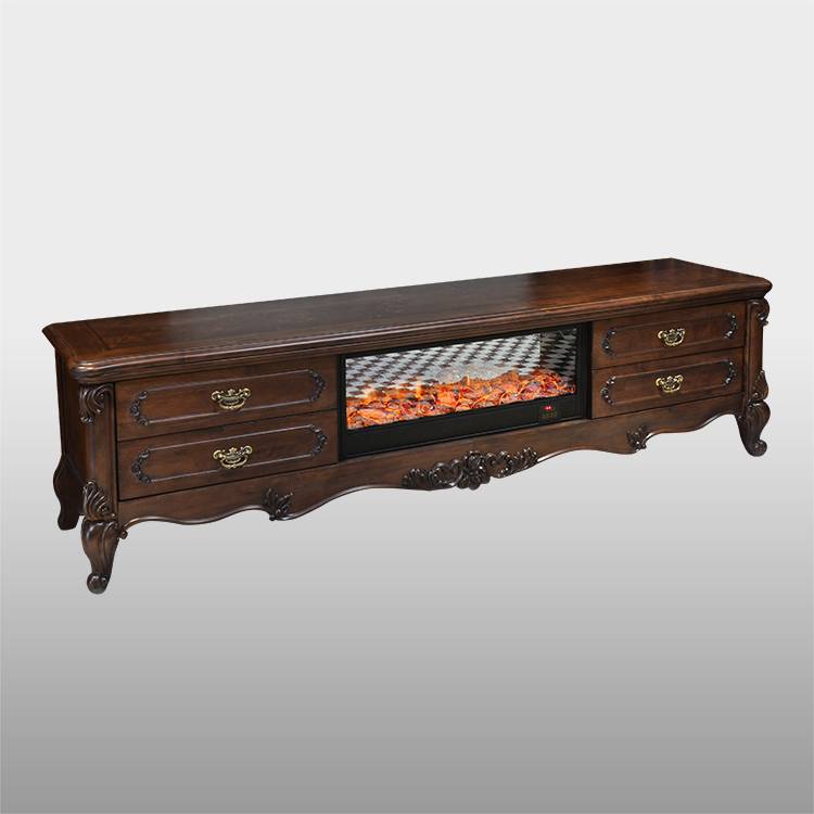 Modern Wall Mounted french style 3 sided electric fireplace