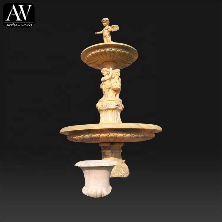 Good Quality Fountain – Ornaments stone garden outdoor boy girl fountain and water features – Atisan Works