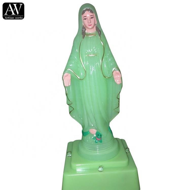 Good Quality Led Resin Statue – Wholesale  Statue Plastic Christmas gift resin Mary LED sculpture – Atisan Works