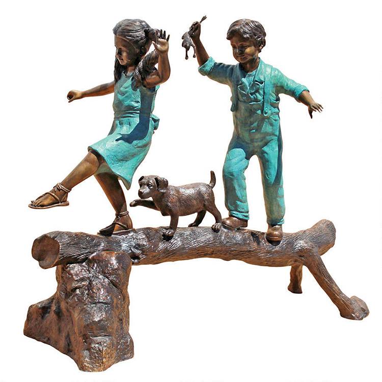 Reliable Supplier A Leonard Bronze Sculpture - Popular modern garden decor abstract chidren sculpture for sale – Atisan Works